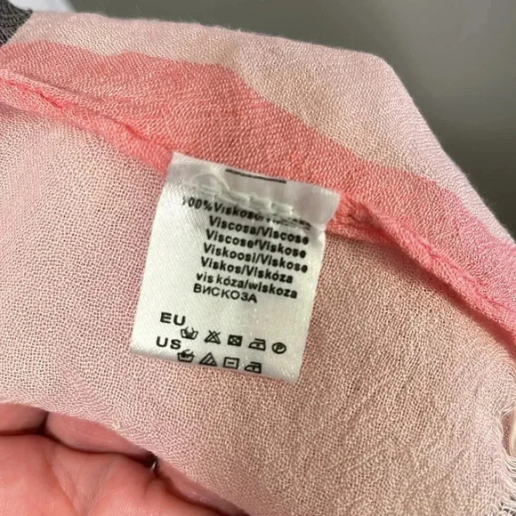 Fraas Pink Plaid Scarf - Picture 4 of 9